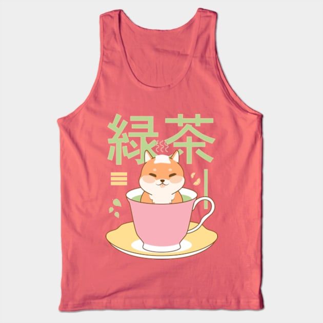 Shiba Tea Tank Top by Plan8